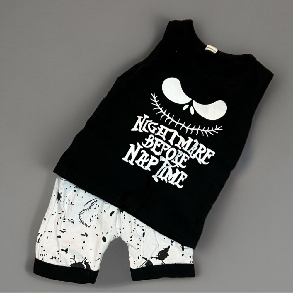 Nightmare Before Christmas Jack Skellington 2 pc outfit unisex Size 9-12mo (80)